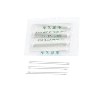 China Industrial Sterile Customization Paper Stem Anti Static Swabs Cotton Cleaning Swabs for sale
