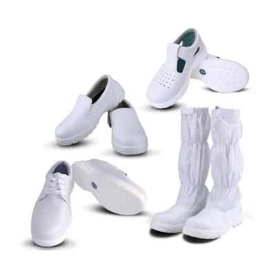 中国 esdのクリーン ルームesdの安全つま先靴のための鋼鉄つま先靴の産業白く黒い鋼鉄つま先の帽子ESDの安全靴 販売のため