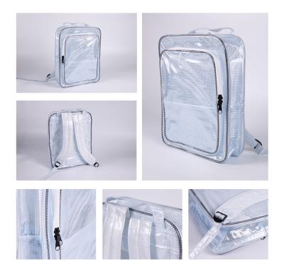 China Muti Function Waterproof Anti-Static ESD Clear Grid Backpack For Clean Room for sale