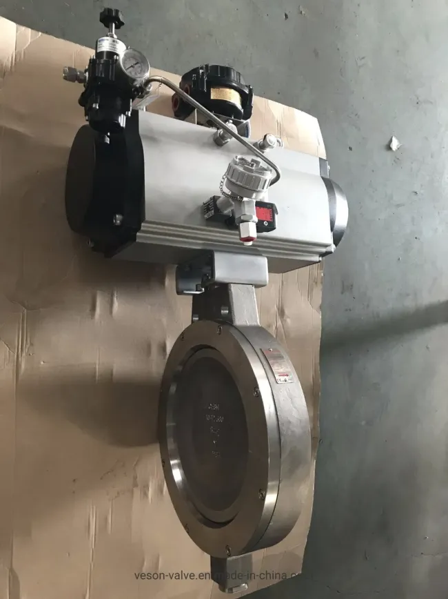 Peek Seat Ball Valve with Pneumatic Actuator or PCTFE Seat