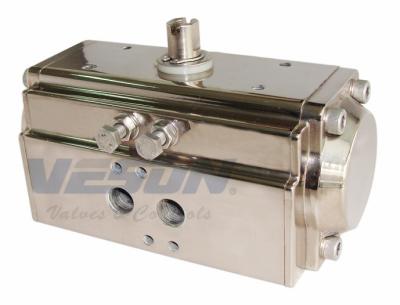 China Nickle Plated Quarter Turn Pneumatic Actuator , Rotary Air Actuator Anticorrosive for sale