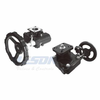 China ISO 5211 Standard Manual Override Gearbox With ISO Actuator And Valve Mountings for sale