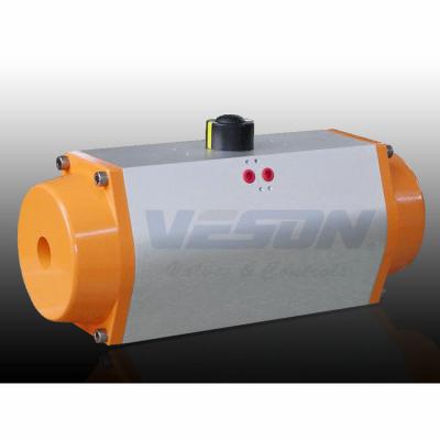 China ISO5211 Double Acting Pneumatic Rack And Pinion Actuator 0.25 -0.8 Mpa Air Supply Pressure for sale