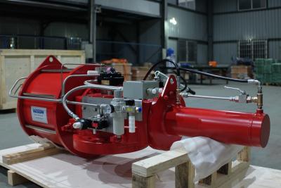 Chine Type écossais de retour fonte nodulaire ISO9001 de joug de ressort d'actionneur pneumatique : 2015 approuvé à vendre