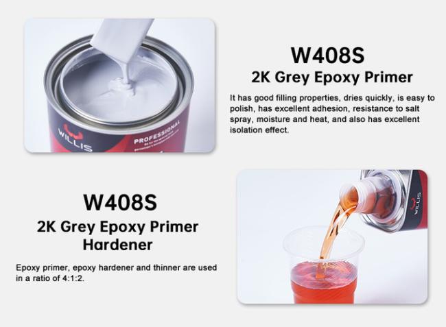 Hot Selling White Epoxy Automotive Primer Paint Corrosion Resistant Dry Grinding Automotive Epoxy Paint 2k Epoxy Primer 9