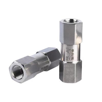 China 304 Stainless Steel High Pressure Split Internal Thread Check Valve High Temperature Steam Water Oil Gas Check Valve for sale