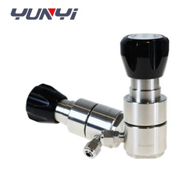 China Hot sale 316 SSStainless Steel Brass high purity bubble-tight single stage gas back pressure regulators for sale