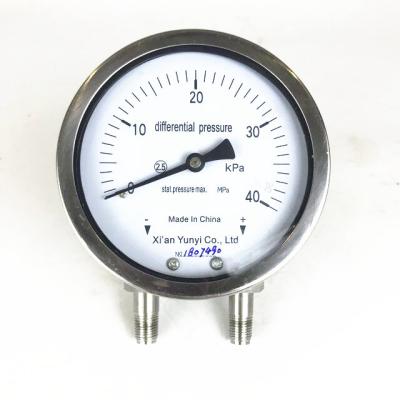China Stainless Steel Differential Pressure Gauge Liquid Manometer for sale