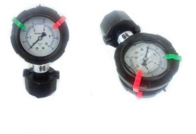China 1/2NPT Double Side PP Differential Pressure Gauge Anti Corrosion for sale