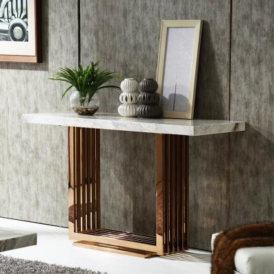 China Marble Top Narrow Console Table Hallway Accent Table 120cm/150cm for sale