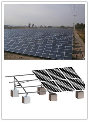 China Steel 55m/S Solar PV Mounting Systems , Screw Ground Mount PV System MGC for sale