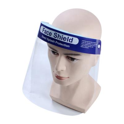 China Clear Disposable Protective Face Shields Anti Vuris With Elastic Band Sponge for sale
