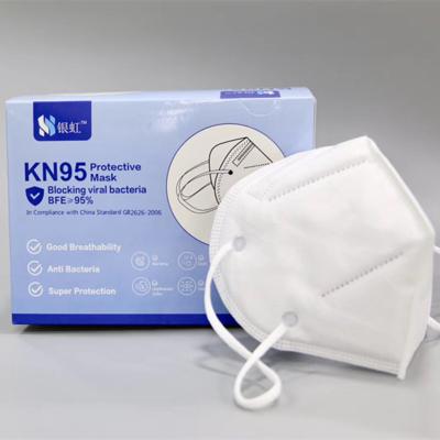 China FFP2 Standard KN95 Face Mask 25pcs/Bag Good Air Permeability/White List Enterprises For Export for sale