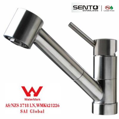China Australia design stainless steel kitchen mixer with Watermark for sale