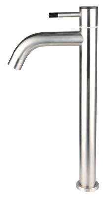 China Modern design stainless steel single lever basin faucet with spout for sale