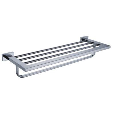 China Good Design Classic Square Style Wall Mounted Stainless steel Bathroom Towel Rack for sale