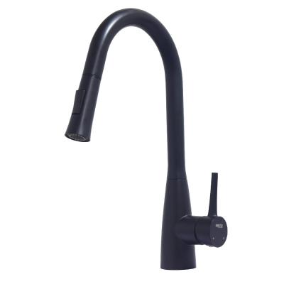 China Steel 304/316 Material 2 Way CUPC Black Pull Down Kitchen Faucet Water Tap Kitchen Mixer Faucet With Spray for sale