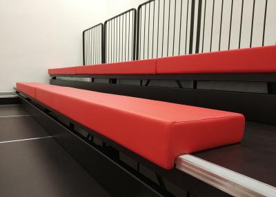 Telescopic Modular Grandstands Leather / Fabric Upholstery Power Operation