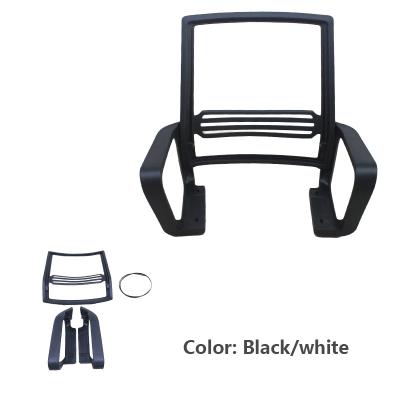 China Five Star Office Chair Swivel Base assembled Plastic fiber Office Chair Plastic Back for sale