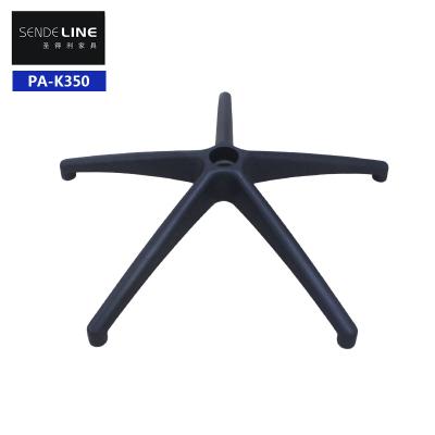 China Wholesale 700mm Black Nylon Office Chair Swivel Base With Lumbar Support And Casters for sale