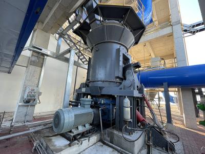 China Máquina de molienda de polvo de piedra caliza de desulfuración, gran molino de rodillos verticales línea de producción de polvo de piedra de alto calcio en venta