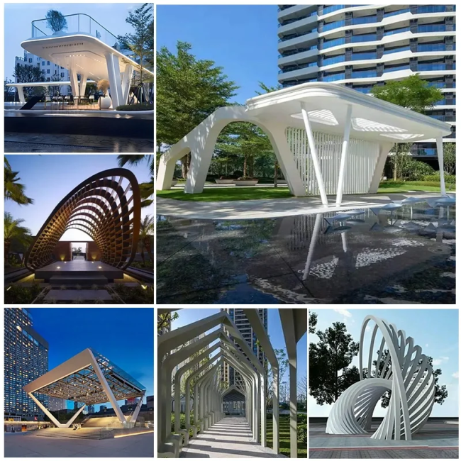Custom logo integration on canopy design