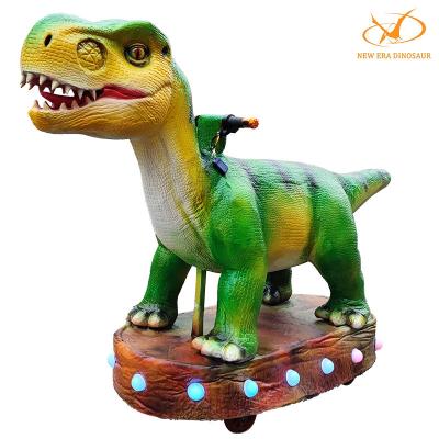 China Wheeled Anti Rust Electric Animal Ride On Walking Dinosaur Toy Scooter for sale
