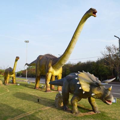 China Realistic Amusement Metal Dinosaur Sculpture Dino Park Life Size Dinosaur Models for sale