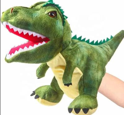 China Customized Size Dinosaur Shoulder Puppet Jurassic Park T Rex Hand Puppet for sale