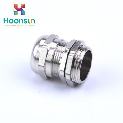 China Nickel plated Waterproof Cable Gland PG Series With Silicone Rubber for sale