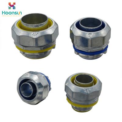 China Znic Alloy Flexible Conduit Connector Metallic Color Code LTC - 40 For Pipe for sale