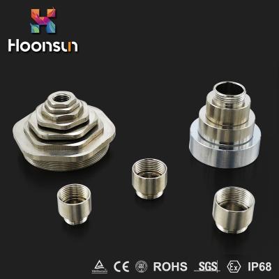 China Cable Gland Accessories Nickel Plated Brass Cable Gland Kit External Thread Metal Reducer for sale