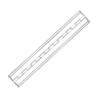 China OEM Long Clear Acrylic Piano Hinge PMMA Plastic Hinges For Plexiglass for sale