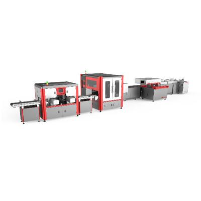 China 25sheets/Min Rigid Box Machine For Wine Box Production Visual positioning accuracy:±0.01mm for sale
