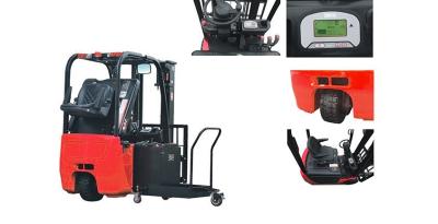China Three Wheel Electric Forklift Truck Customised Color 4011mm Max Lift Height for sale
