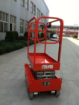 China 10M Lifting Order Picker Forklift Scissors Type Aerial Work Platform ASE1012 24V for sale