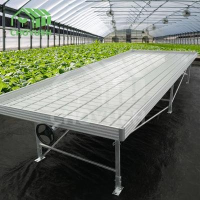 China 1.2mm Greenhouse Benches Rolling Tables Customized Size for sale