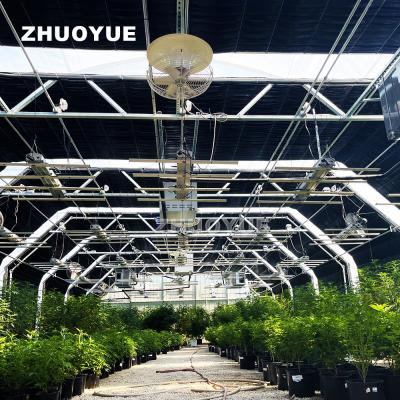 China Automatic Light Deprivation Greenhouse With Glass Or Plastic For Pest CO2 Humidity Control / Monitoring System for sale