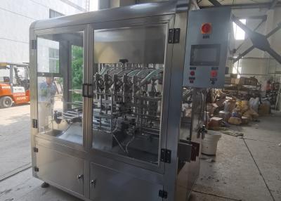China 2KW Vacuum Bottle Filler 1300mm Automatic Shampoo Filling Machine 6 Head for sale