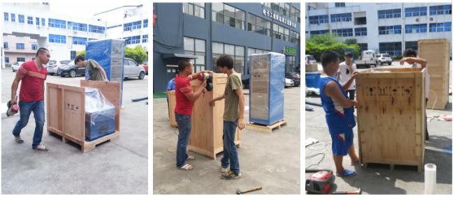 Packing and delivery preparation for vibration shaker equipment