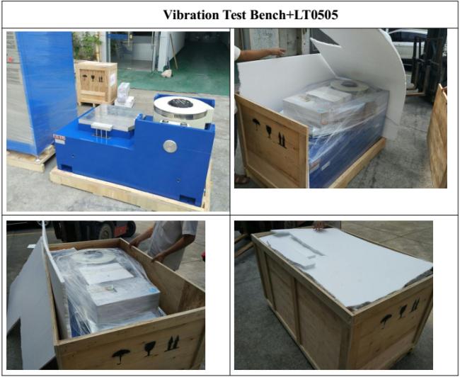 Packing and delivery preparation for vibration testing equipment