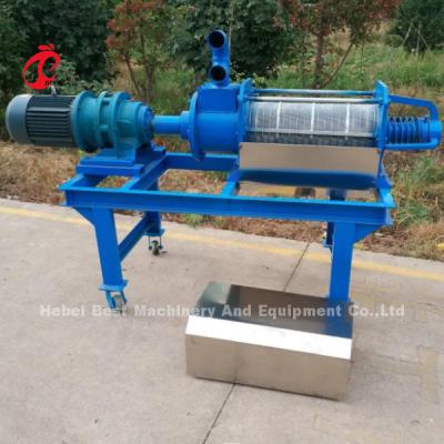 China Chicken Cow Dewatering 15m3/H Manure Dryer Machine Solid Separator Rose en venta