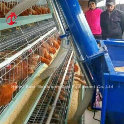 China Poultry Farm Layer Broiler Cage Automatic Chicken Feeding Cart 220V Ada for sale