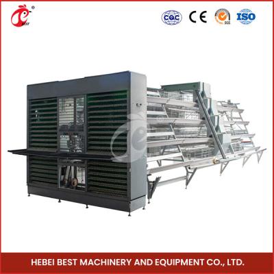 China 6 Tiers Chicken Egg Laying Cages Capacity 90/96/120/128/160/200 Star for sale