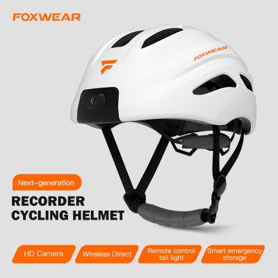 China USB Rechargeable Smart Bicycle Helmet Built In Camera Bluetooth Smart Helmet For Bike for sale