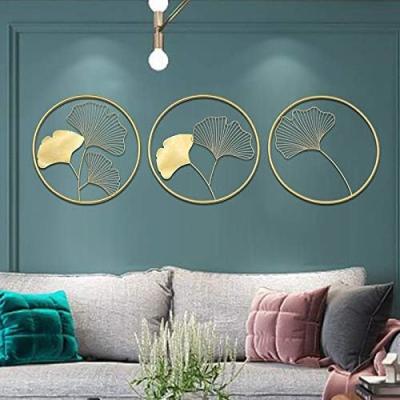 China 3pcs Nordic Style Wall Art Metal Wall Decoration OEM Easy  Install for sale