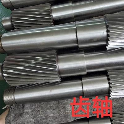China 20CrMnti Gcr15 Spiral Gear Shaft Biomass Pellet Machine Spare Parts for sale