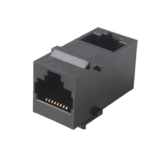 Network Modular RJ45 Adapter Female to Female 90° Angle