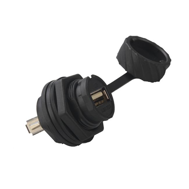 RJ45 Network Adapter Female To Female Waterproof Dustproof Coupler Industrial Grade For Cable Extension