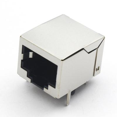 China Single Port 10 Pin Connector Rj45 Latch Down Without Led 18.15 Mm TM56A011EXX11 for sale